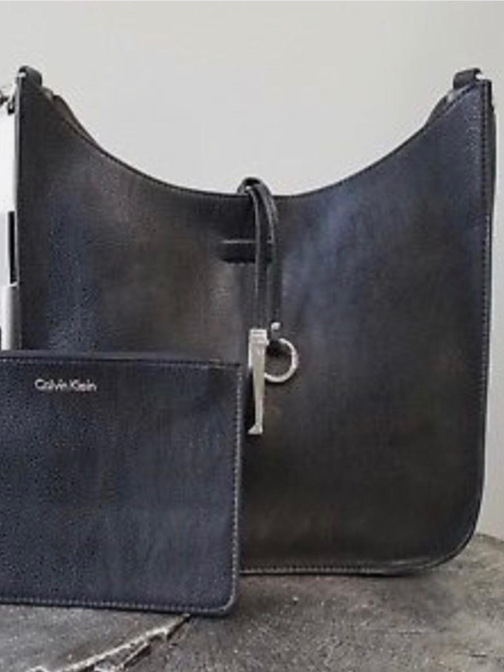 Calvin Klein New Women Bag Leather Black